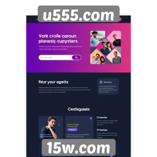 Análise da interface do usuário no site u555.com